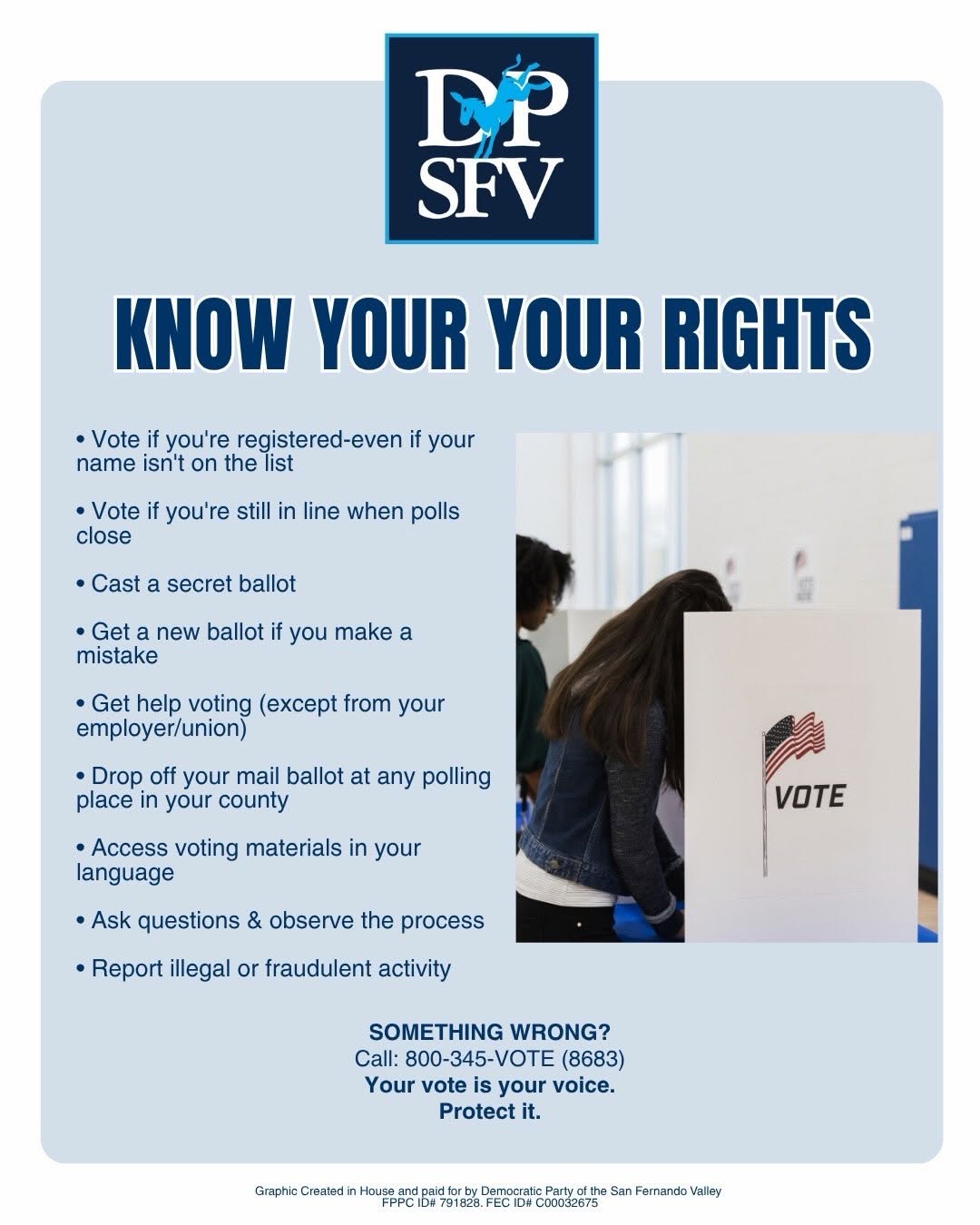 Know your voter rights